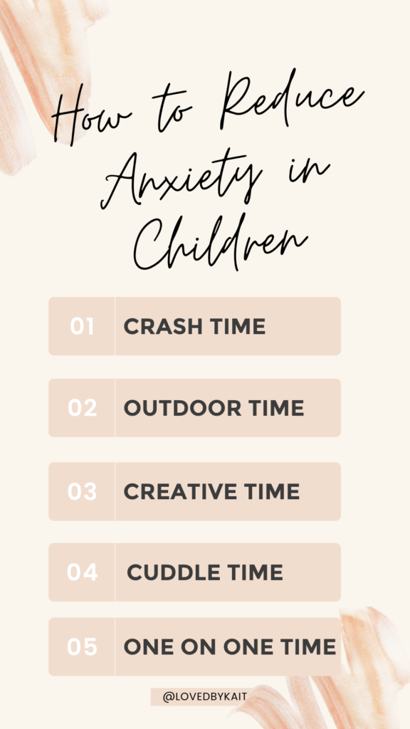 how to reduce children's anxiety