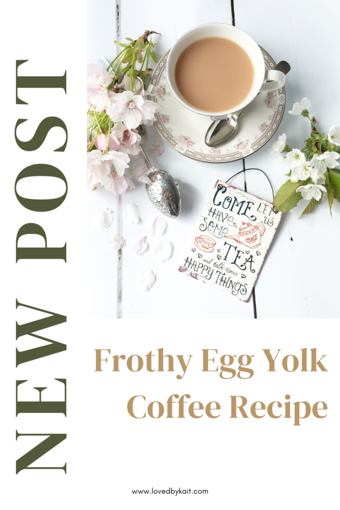 Frothy egg yolk coffee recipe
